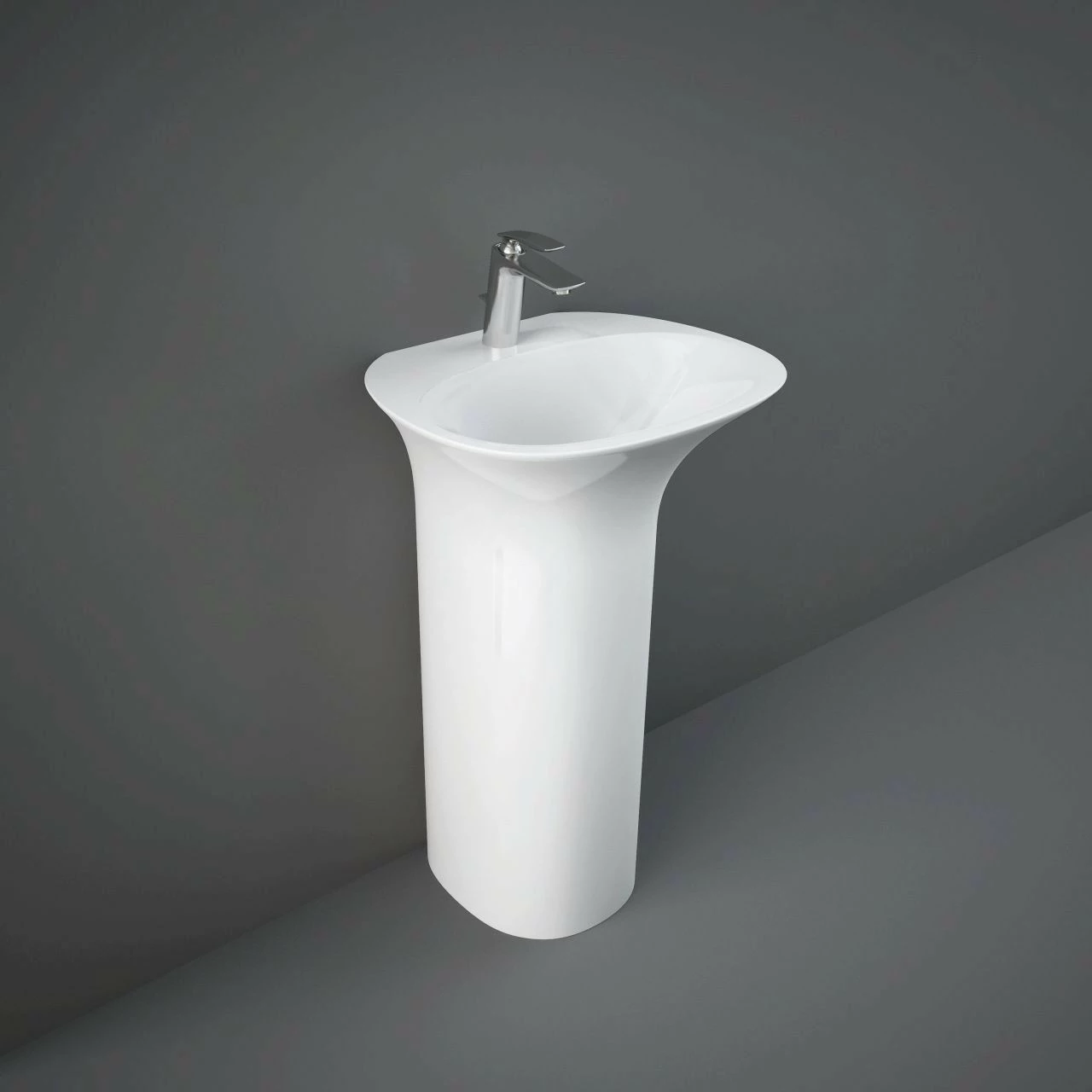 RAK Sensation 500mm Freestanding Basin With 1 Tap Hole - SENFS5501AWHA