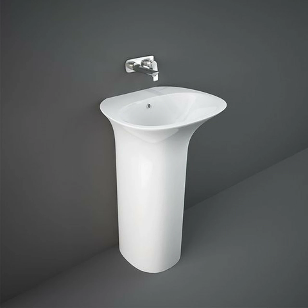 RAK Sensation 550mm Freestanding Basin With No Tap Hole - SENFS5500AWHA 3 RAK Sensation 550mm Freestanding Basin With No Tap Hole - SENFS5500AWHA