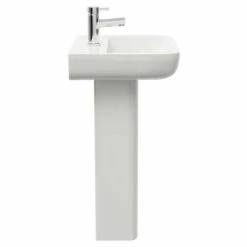 RAK Series 600 520mm Basin With 1 Tap Hole And Full Pedestal -Bathroom Products Sales Store rak series 600 520mm basin with 1 tap hole and full pedestal side 69236.1653381811