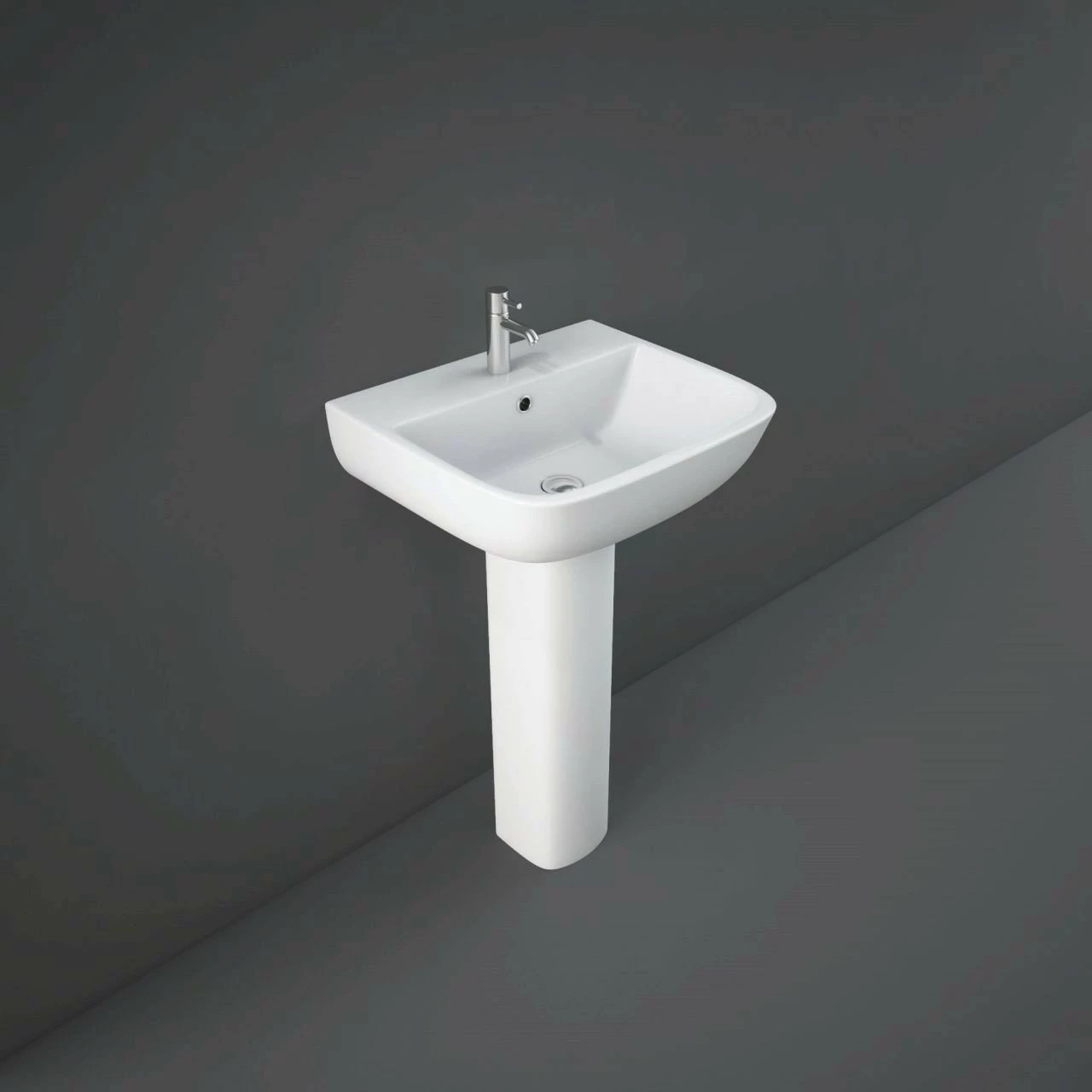 RAK Series 600 520mm Basin With 1 Tap Hole - S60052BAS1 3 RAK Series 600 520mm Basin With 1 Tap Hole - S60052BAS1
