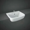 RAK Series 600 520mm Semi Recessed Basin With 1 Tap Hole - S60052SR1