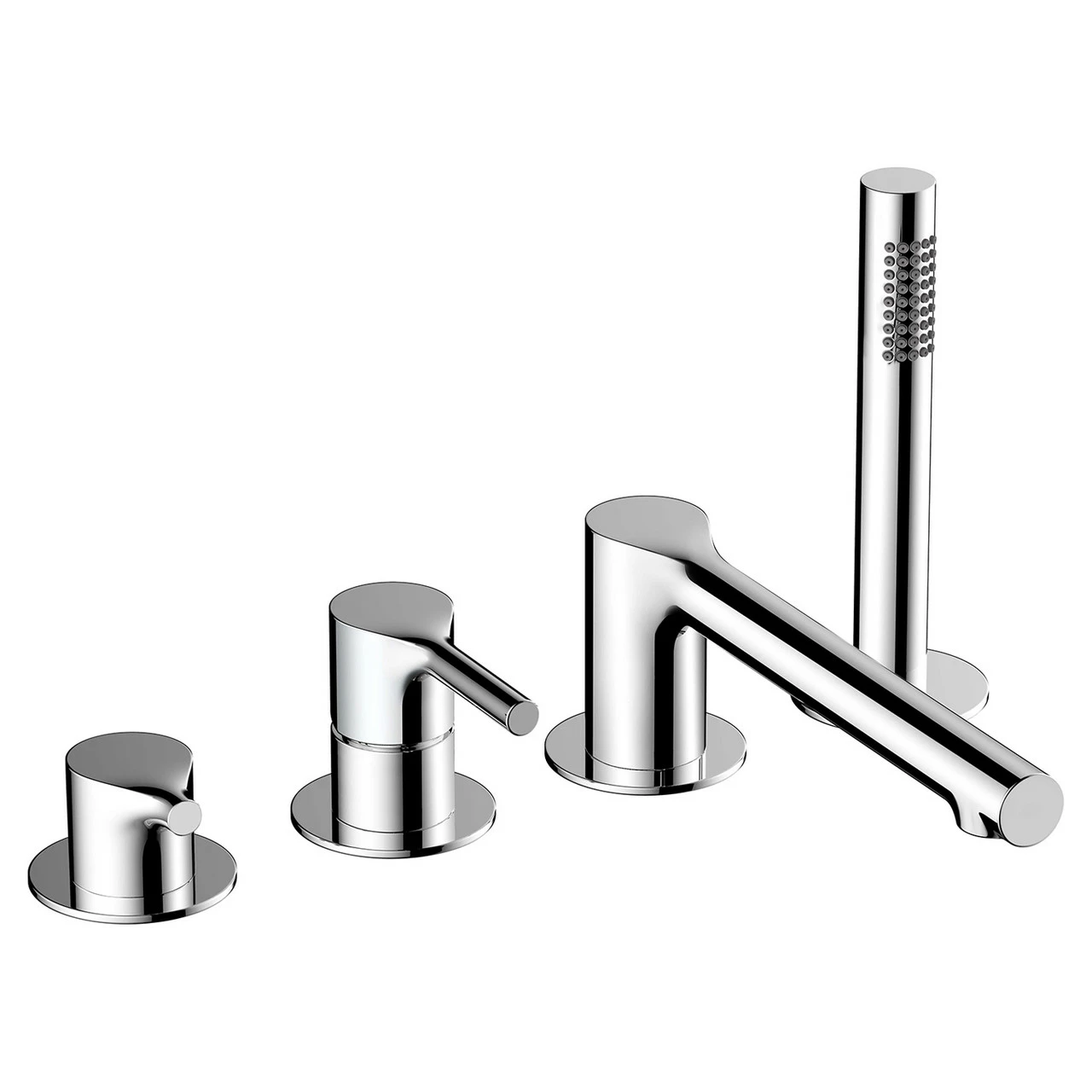 RAK Sorrento Chrome Deck Mounted 4 Tap Hole Bath Shower Mixer Tap - RAKSOR3013C 3 RAK Sorrento Chrome Deck Mounted 4 Tap Hole Bath Shower Mixer Tap - RAKSOR3013C