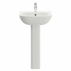 RAK Tonique 450mm Basin With 1 Tap Hole And Small Pedestal