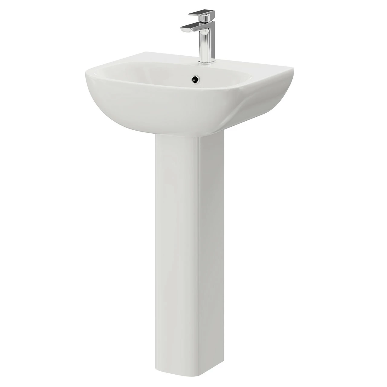 RAK Tonique 450mm Basin With 1 Tap Hole And Small Pedestal - Image 5