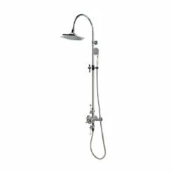 RAK Washington Exposed Thermostatic Shower Valve With Diveter And Rigid Riser Kit - RAKWTN6001