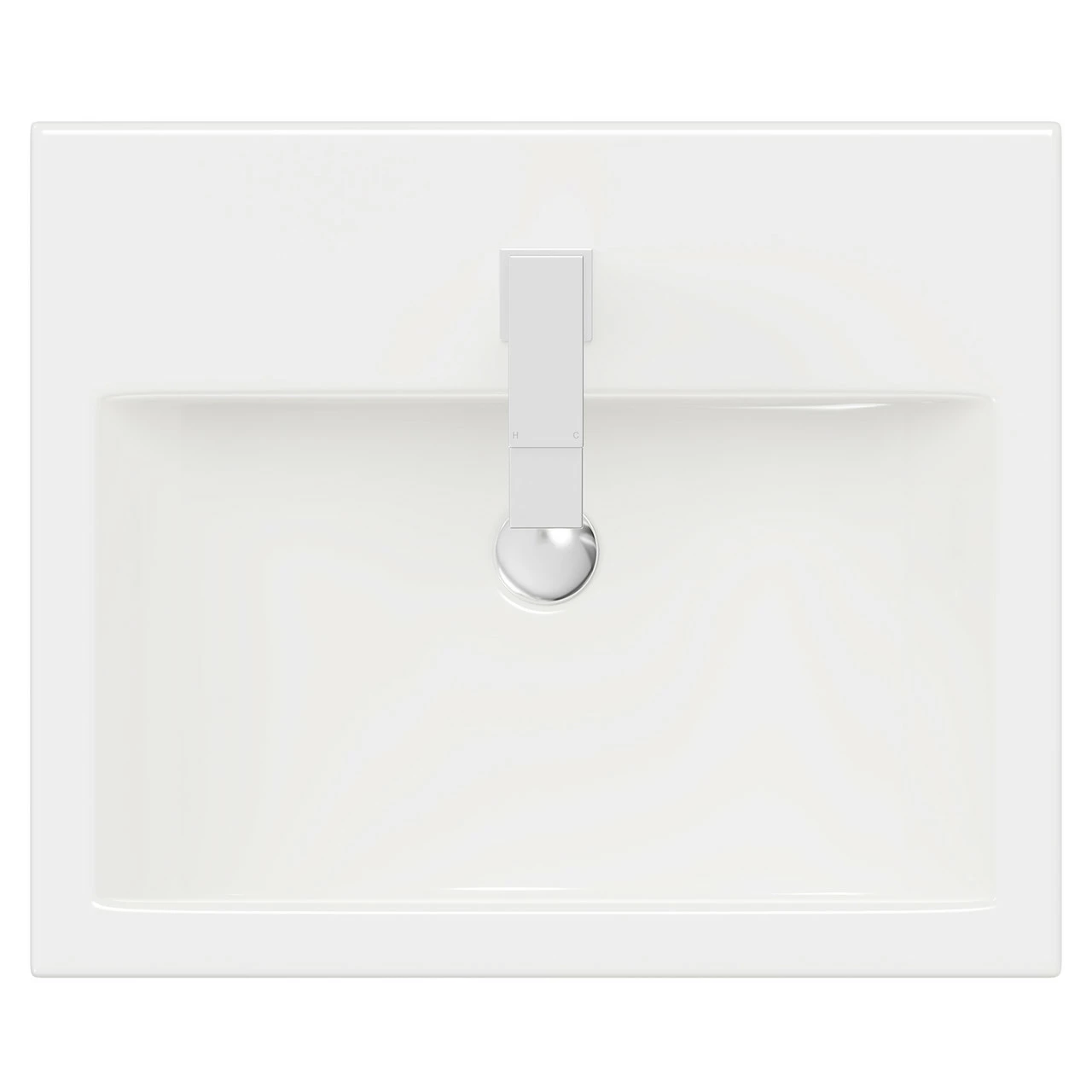 Ramada 530mm X 440mm Square Semi Recessed Furniture Basin With 1 Tap Hole 7 Ramada 530mm X 440mm Square Semi Recessed Furniture Basin With 1 Tap Hole - Image 5