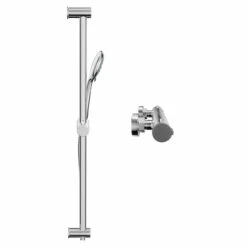 Rondi Polished Chrome Thermostatic Bar Valve Mixer Shower With Sark Shower Slide Rail Kit -Bathroom Products Sales Store rondi polished chrome thermostatic bar valve mixer shower with sark shower slide rail kit side 74481.1678115528