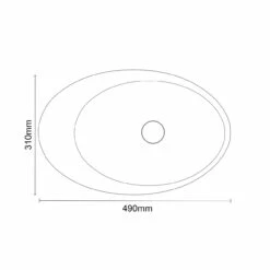 Santana 490mm X 310mm Oval Countertop Basin -Bathroom Products Sales Store santana 490mm x 310mm oval countertop basin line top 72500.1652444776