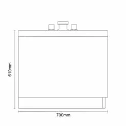 Slim Edge 1700mm X 700mm 12 Jet Chrome Easifit Single Ended Spa Bath 13 Slim Edge 1700mm X 700mm 12 Jet Chrome Easifit Single Ended Spa Bath -Bathroom Products Sales Store slim edge 1700mm x 700mm 12 jet chrome easifit single ended spa bath line side 76262.1652445178