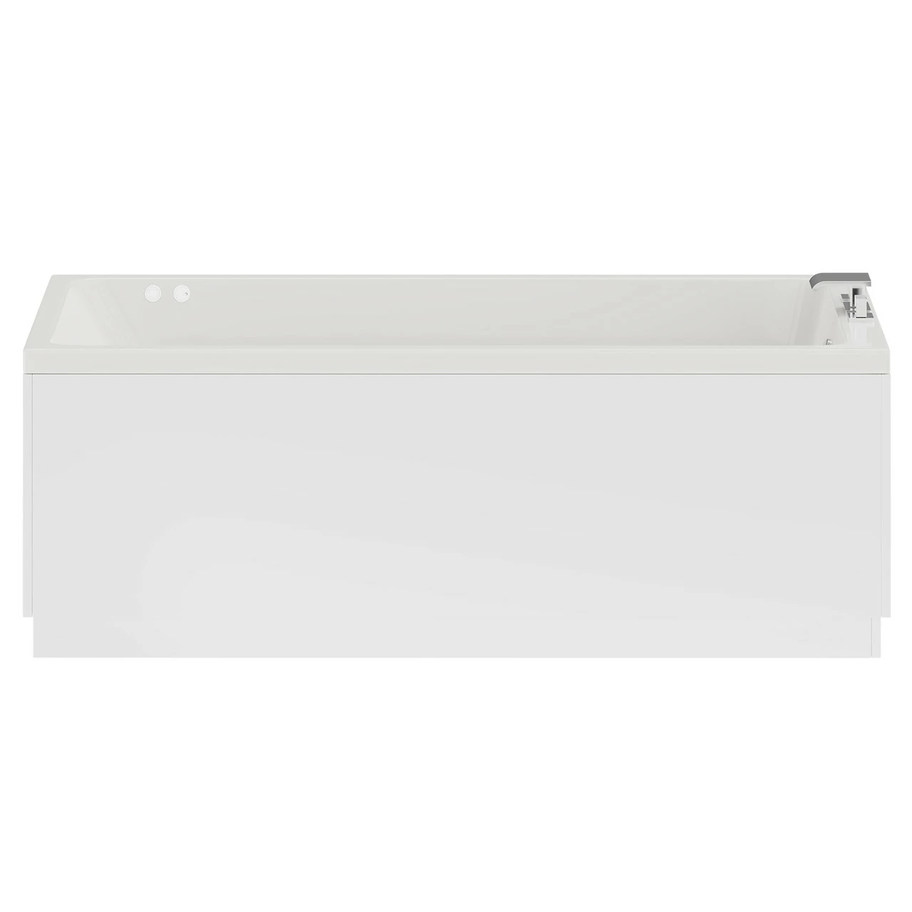 Slim Edge 1700mm X 700mm 6 Jet Chrome Flat Jet Single Ended Whirlpool Bath 6 Slim Edge 1700mm X 700mm 6 Jet Chrome Flat Jet Single Ended Whirlpool Bath - Image 4