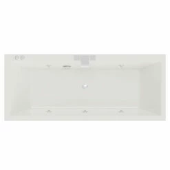 Slim Edge 1700mm X 700mm 6 Jet Chrome V-Tec Double Ended Whirlpool Bath