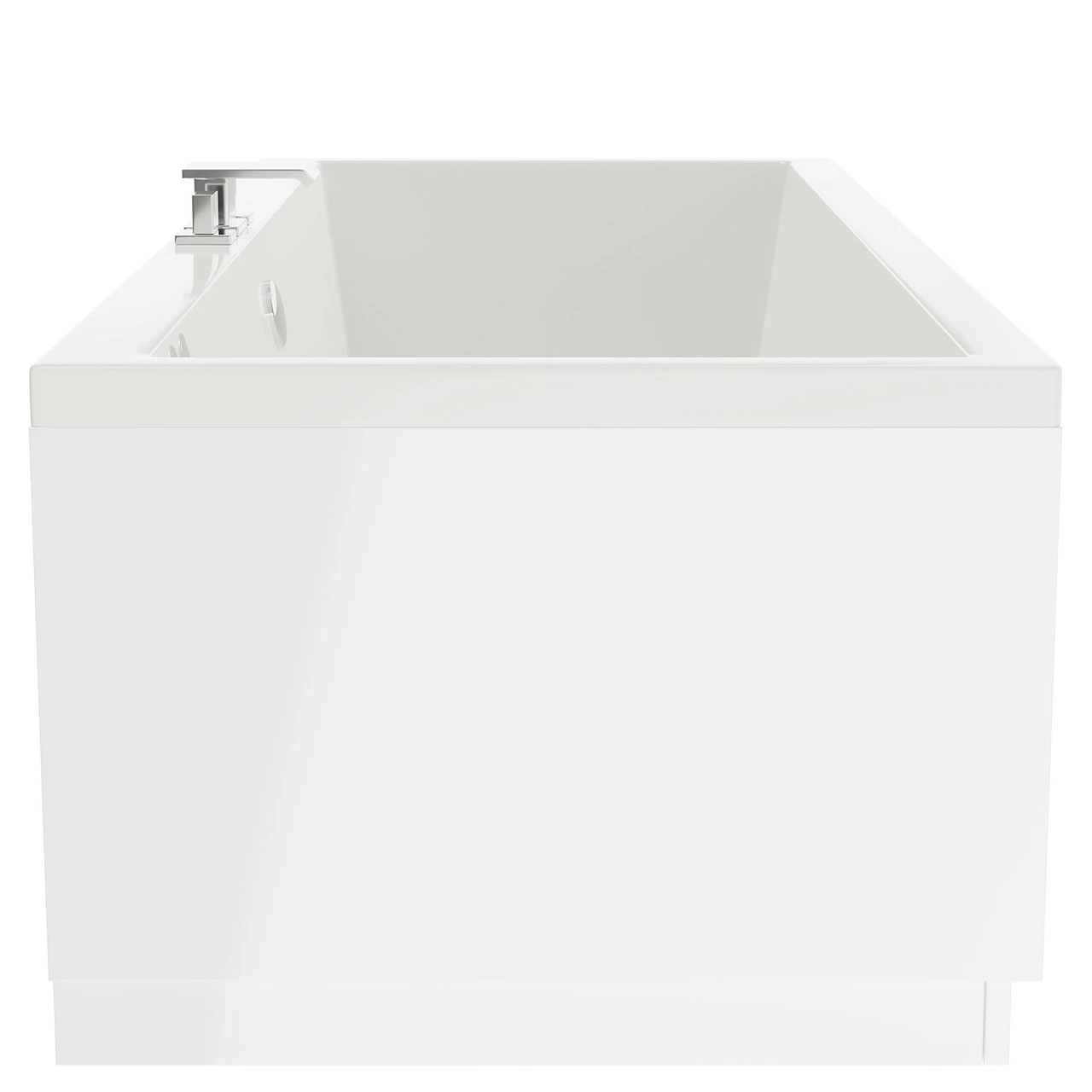 Slim Edge 1700mm X 750mm 12 Jet Chrome Flat Jet Double Ended Whirlpool Bath 7 Slim Edge 1700mm X 750mm 12 Jet Chrome Flat Jet Double Ended Whirlpool Bath - Image 5