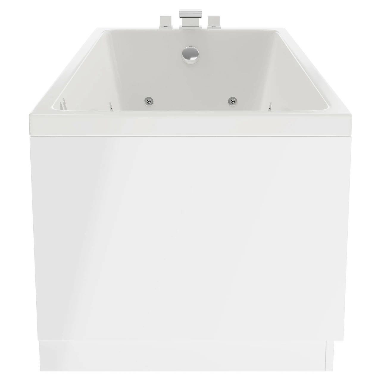 Slim Edge 1700mm X 750mm 12 Jet Chrome Flat Jet Single Ended Whirlpool Bath 7 Slim Edge 1700mm X 750mm 12 Jet Chrome Flat Jet Single Ended Whirlpool Bath - Image 5