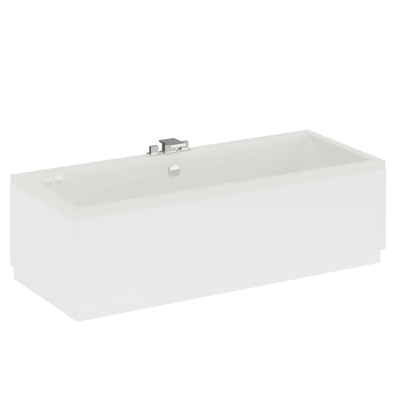 Slim Edge 1800mm X 800mm 12 Jet Chrome Flat Jet Double Ended Whirlpool Bath 5 Slim Edge 1800mm X 800mm 12 Jet Chrome Flat Jet Double Ended Whirlpool Bath - Image 3