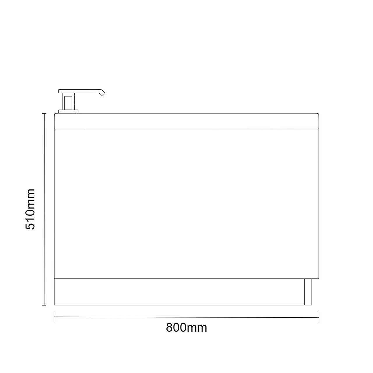 Slim Edge 1800mm X 800mm 12 Jet Chrome Flat Jet Double Ended Whirlpool Bath 8 Slim Edge 1800mm X 800mm 12 Jet Chrome Flat Jet Double Ended Whirlpool Bath - Image 6