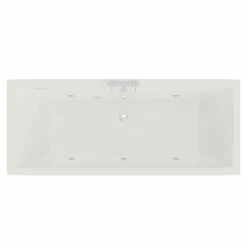 Square 1700mm X 700mm 6 Jet Chrome Flat Jet Double Ended Whirlpool Bath
