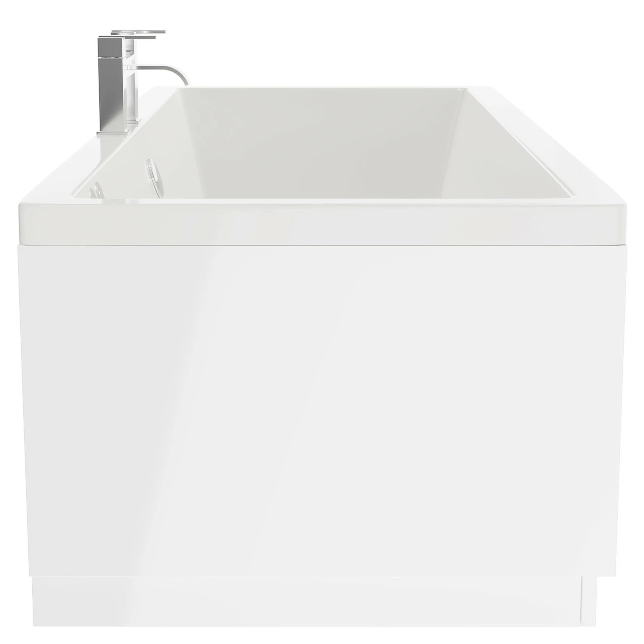 Square 1700mm X 750mm 12 Jet Chrome Flat Jet Double Ended Whirlpool Bath 7 Square 1700mm X 750mm 12 Jet Chrome Flat Jet Double Ended Whirlpool Bath - Image 5