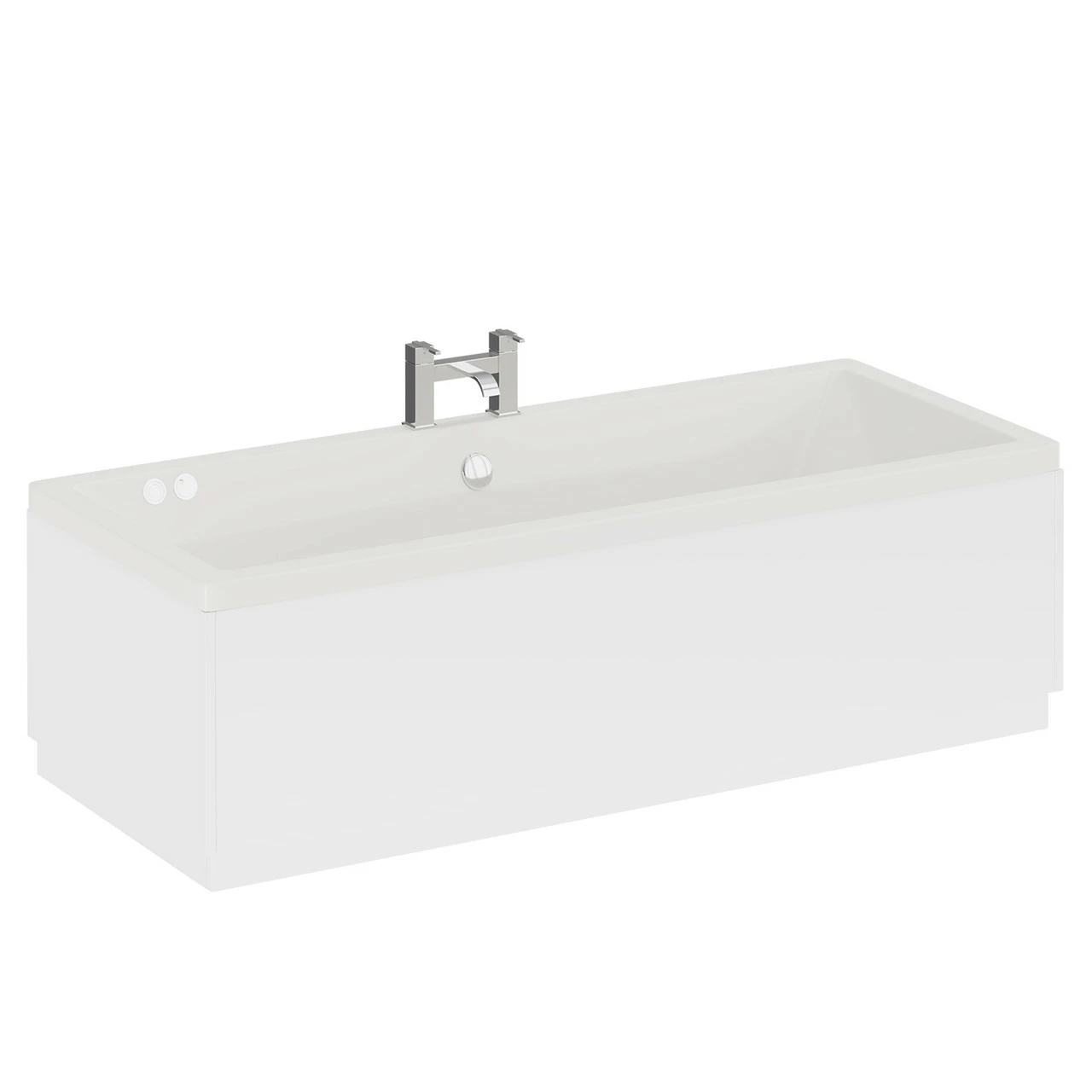 Square 1700mm X 750mm 6 Jet Chrome Flat Jet Double Ended Whirlpool Bath 5 Square 1700mm X 750mm 6 Jet Chrome Flat Jet Double Ended Whirlpool Bath - Image 3
