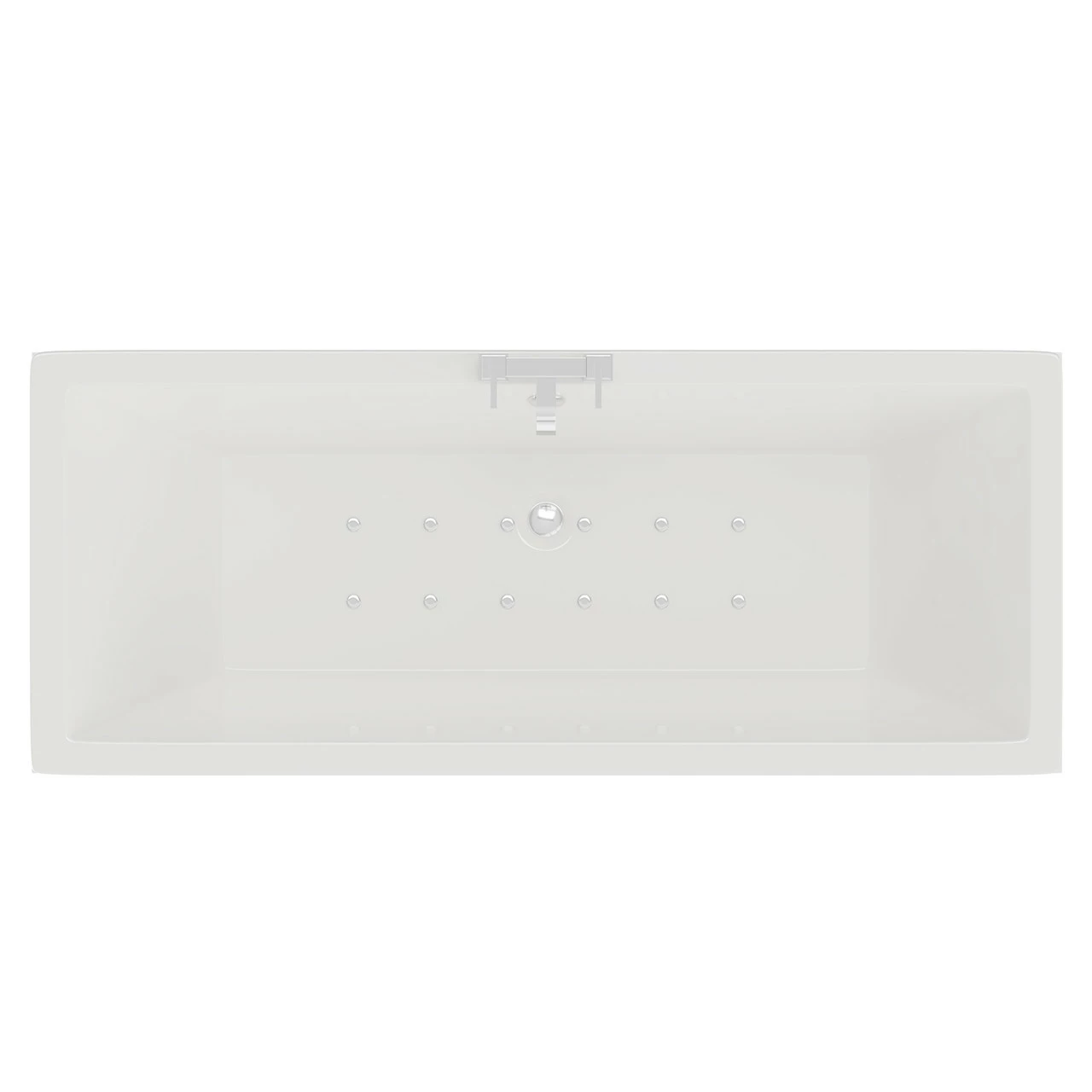 Square 1800mm X 800mm 12 Jet Easifit Double Ended Spa Bath
