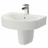 Stamford 550mm Basin With 1 Tap Hole And Semi Pedestal 2 Stamford 550mm Basin With 1 Tap Hole And Semi Pedestal -Bathroom Products Sales Store stamford 550mm basin with 1 tap hole and semi pedestal right 69515.1652445293