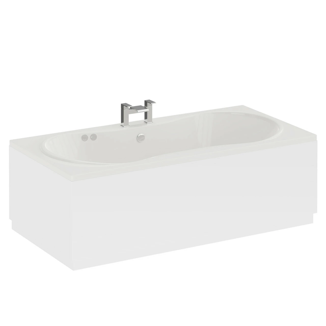 Strata Duo XL 1800mm X 900mm 6 Jet Chrome Flat Jet Double Ended Whirlpool Bath 5 Strata Duo XL 1800mm X 900mm 6 Jet Chrome Flat Jet Double Ended Whirlpool Bath - Image 3
