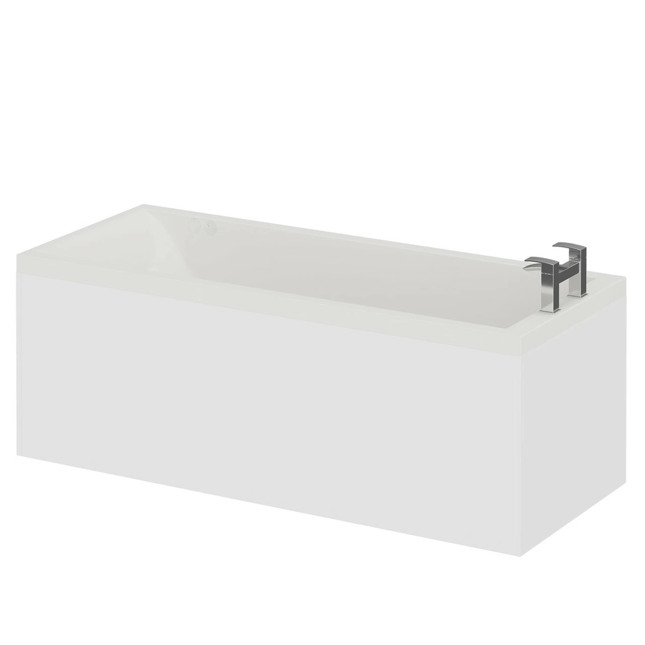 Summit 1700mm X 750mm 12 Jet Chrome Flat Jet Single Ended Whirlpool Bath 4 Summit 1700mm X 750mm 12 Jet Chrome Flat Jet Single Ended Whirlpool Bath - Image 2