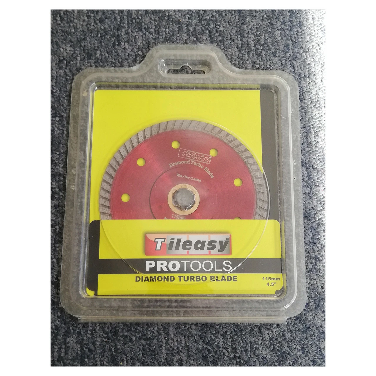 Tileasy 115mm X 22.2mm Angle Grinder Diamond Turbo Blade With 10mm Rim - DTB