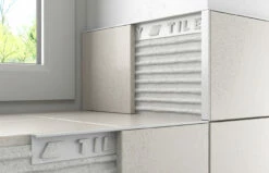 Tileasy White 10mm Square Edge Metal Tile Trim - WAT10