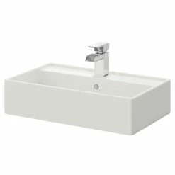 Tomar 505mm X 355mm Rectangular Countertop Basin With 1 Tap Hole