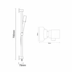 Windsor. Twist Polished Chrome Thermostatic Bar Valve Mixer Shower With Tyne Shower Slide Rail Kit 12 Windsor. Twist Polished Chrome Thermostatic Bar Valve Mixer Shower With Tyne Shower Slide Rail Kit -Bathroom Products Sales Store twist polished chrome thermostatic bar valve mixer shower with tyne shower slide rail kit line side 49313.1678115084