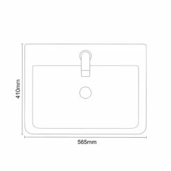 Valongo 560mm X 415mm Rectangular Semi Recessed Furniture Basin With 1 Tap Hole -Bathroom Products Sales Store valongo 560mm x 415mm rectangular semi recessed furniture basin with 1 tap hole line top 19106.1652444781