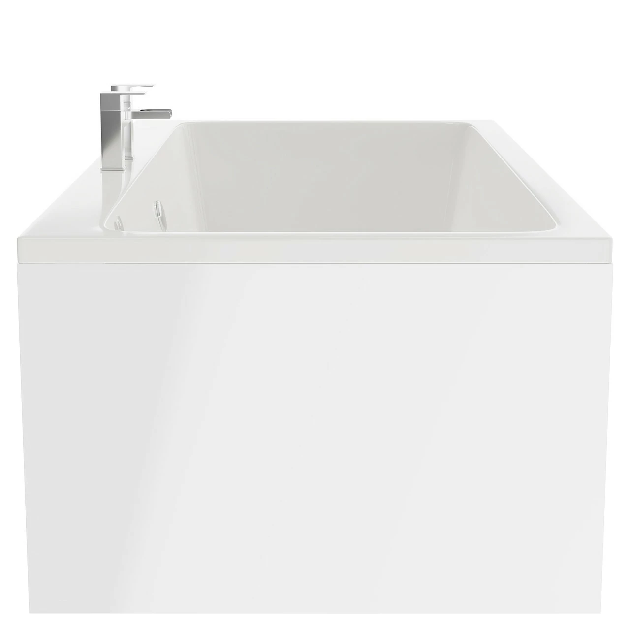 Verna 1800mm X 900mm 12 Jet Chrome Flat Jet Double Ended Whirlpool Bath - Image 5