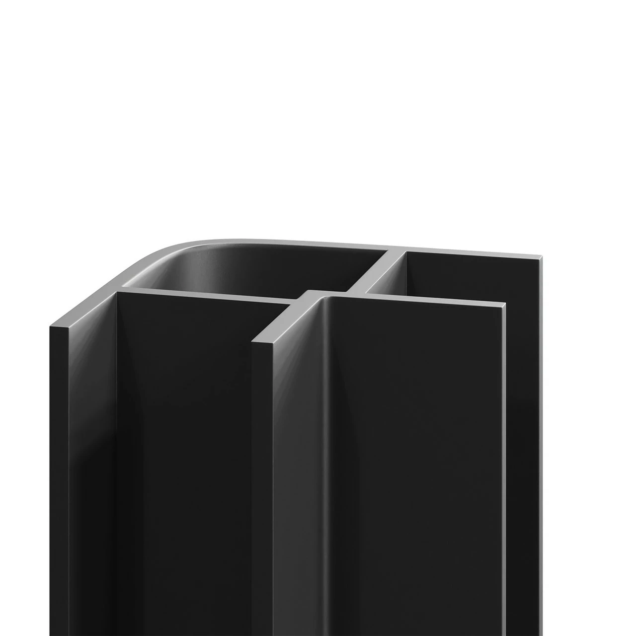 WholePanel 10mm Matt Black Anodised Aluminium Wall Panel External Corner Trim - Image 3