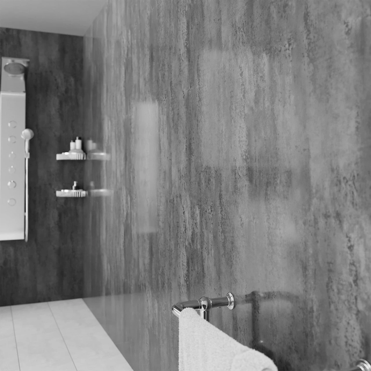 WholePanel 10mm Silver Retro Metallic 1000mm X 2400mm Wall Panel 4 WholePanel 10mm Silver Retro Metallic 1000mm X 2400mm Wall Panel - Image 2