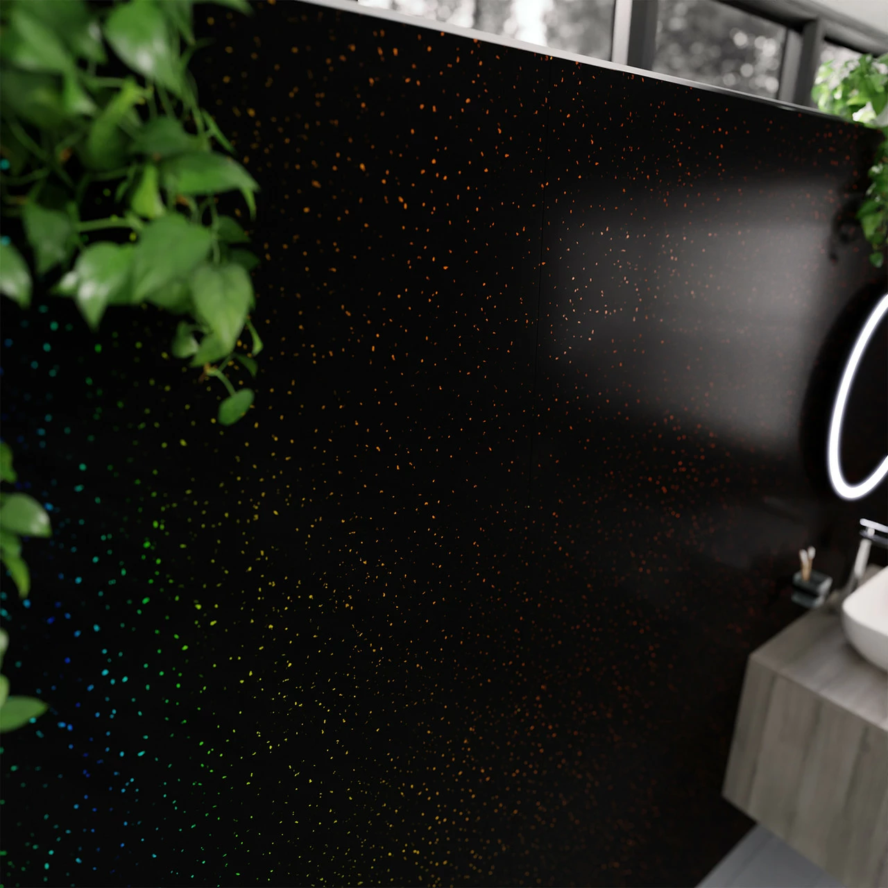 WholePanel 5mm Black Galaxy 250mm X 2700mm Pack Of 4 Wall And Ceiling Panels 4 WholePanel 5mm Black Galaxy 250mm X 2700mm Pack Of 4 Wall And Ceiling Panels - Image 2