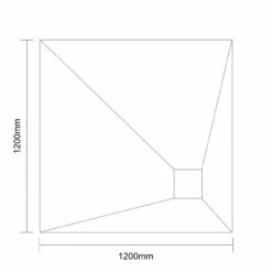 WholeSeal Wetroom 1200mm X 1200mm X 30mm Square Shower Tray Former With Corner Square Waste Outlet -Bathroom Products Sales Store wholeseal wetroom 1200mm x 1200mm x 30mm square shower tray former with corner square waste outlet line top 39279.1652444577