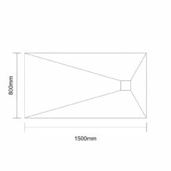 WholeSeal Wetroom 1500mm X 800mm X 30mm Rectangular Shower Tray Former With End Square Waste Outlet -Bathroom Products Sales Store wholeseal wetroom 1500mm x 800mm x 30mm rectangular shower tray former with end square waste outlet line top 44472.1652444574