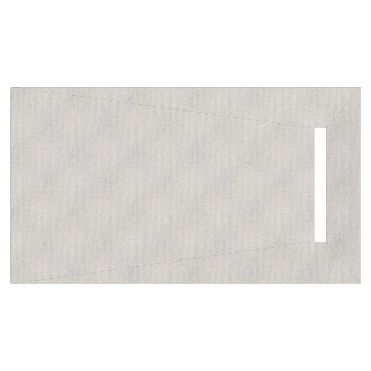 WholeSeal Wetroom 1600mm X 900mm X 30mm Rectangular Shower Tray Former With 600mm End Linear Waste Outlet - Image 5