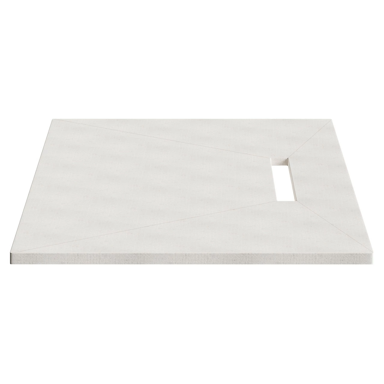 WholeSeal Wetroom 1600mm X 900mm X 30mm Rectangular Shower Tray Former With 600mm Offset Linear Waste Outlet - Image 2