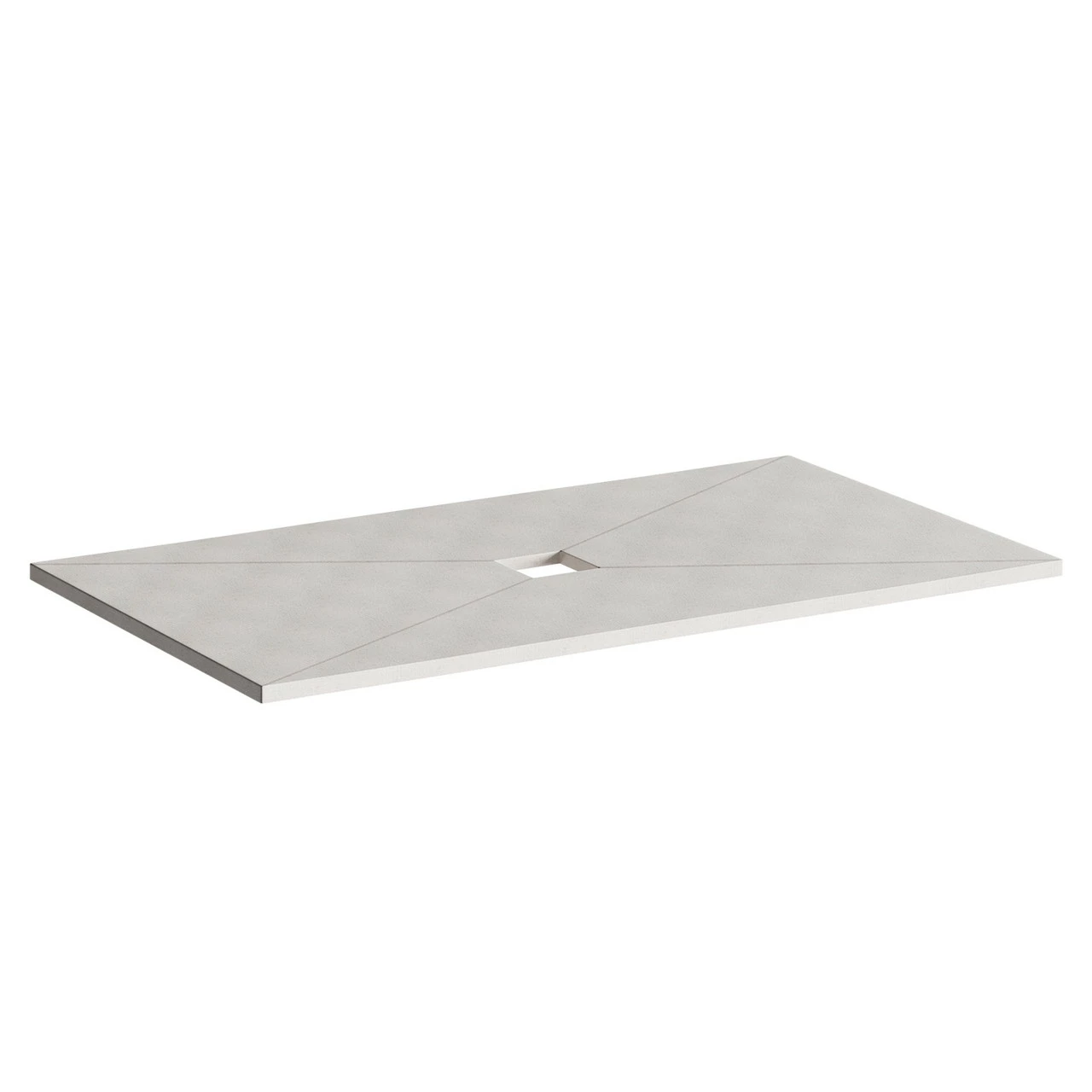 WholeSeal Wetroom 1800mm X 900mm X 30mm Rectangular Shower Tray Former With Centre Square Waste Outlet - Image 3