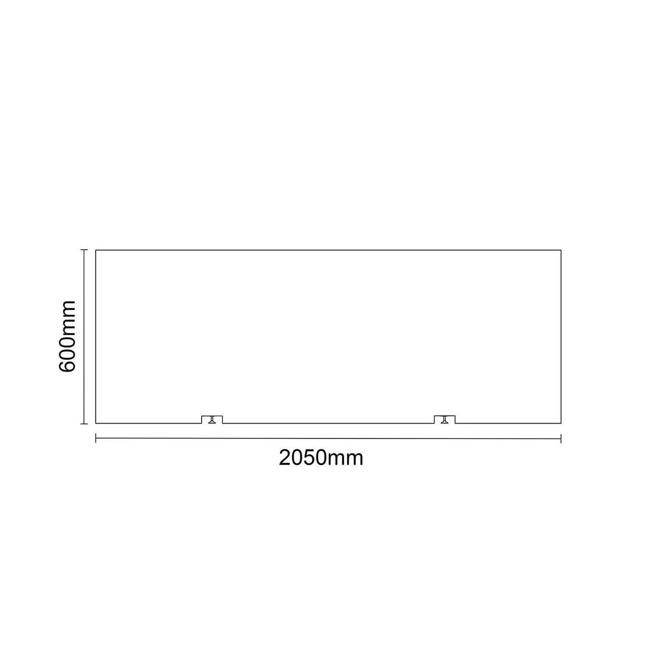 WholeSeal Wetroom 2000mm Waterproof Tileable Front Bath Panel - Image 4