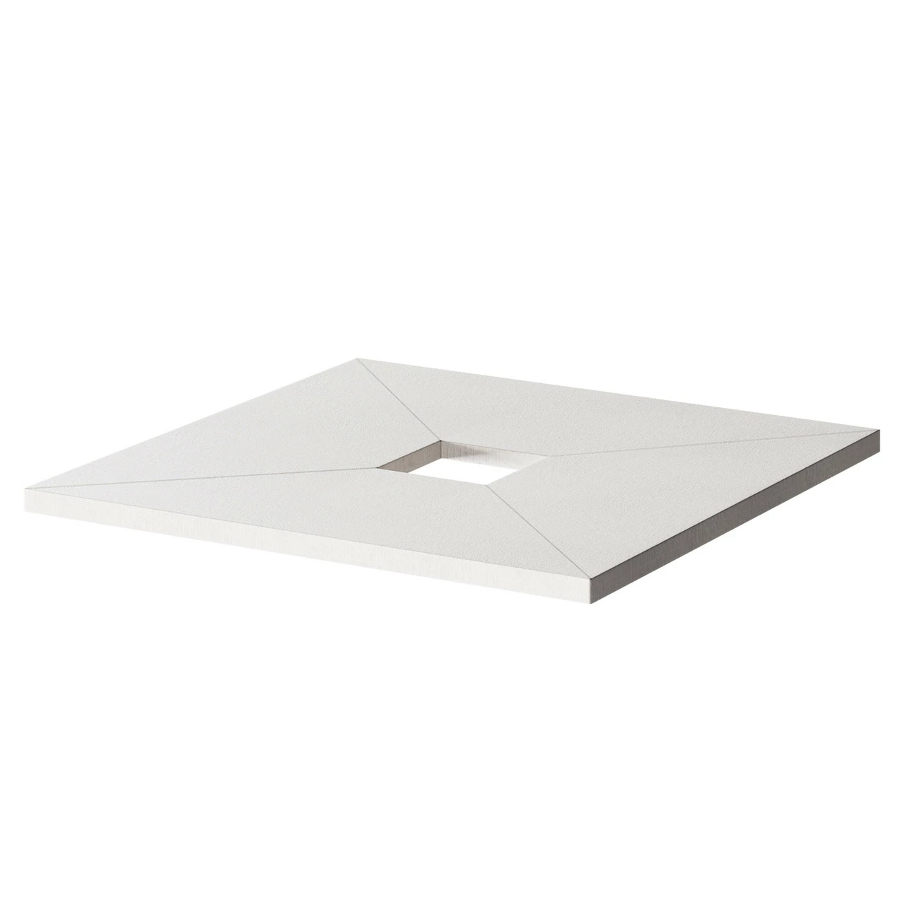 WholeSeal Wetroom 800mm X 800mm X 30mm Square Shower Tray Former With Centre Square Waste Outlet