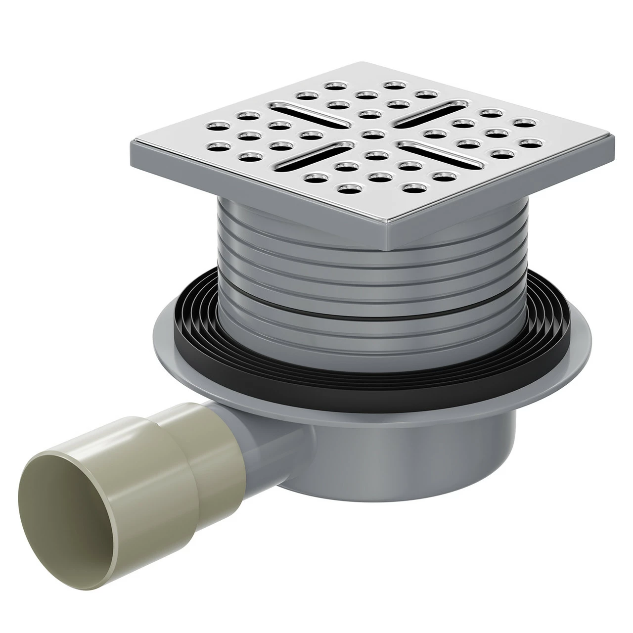 WholeSeal Wetroom Square Screw Lock Shower Waste 3 WholeSeal Wetroom Square Screw Lock Shower Waste