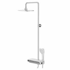 Zeta Thermostatic Rigid Riser And Handset Shower System